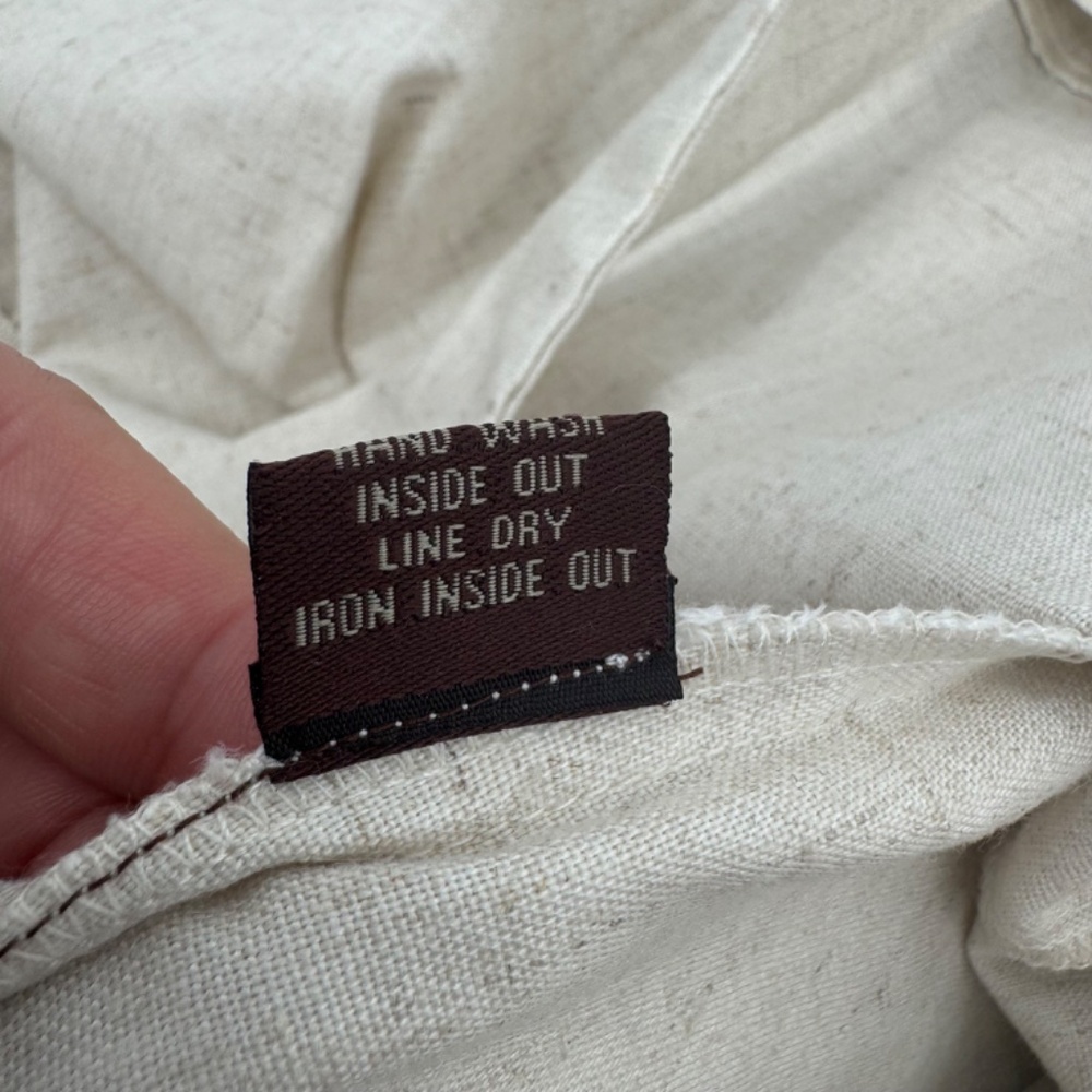 Ranna Gill Dress Women XS Beige Sleeveless Eyelet Boho Coquette Pleated Fairy - Picture 8 of 10